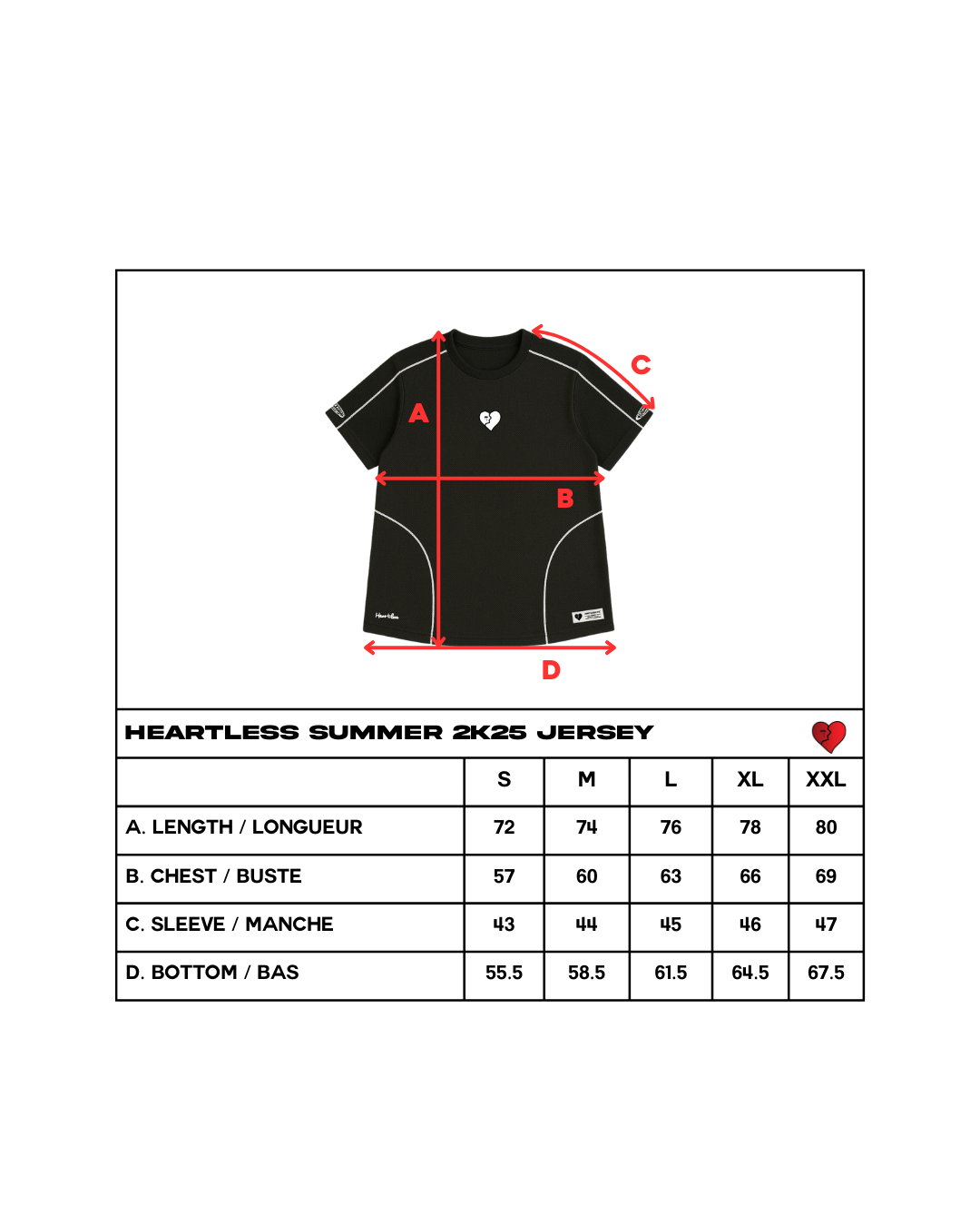 HEARTLESS SUMMER 2K25 JERSEY - BLACK