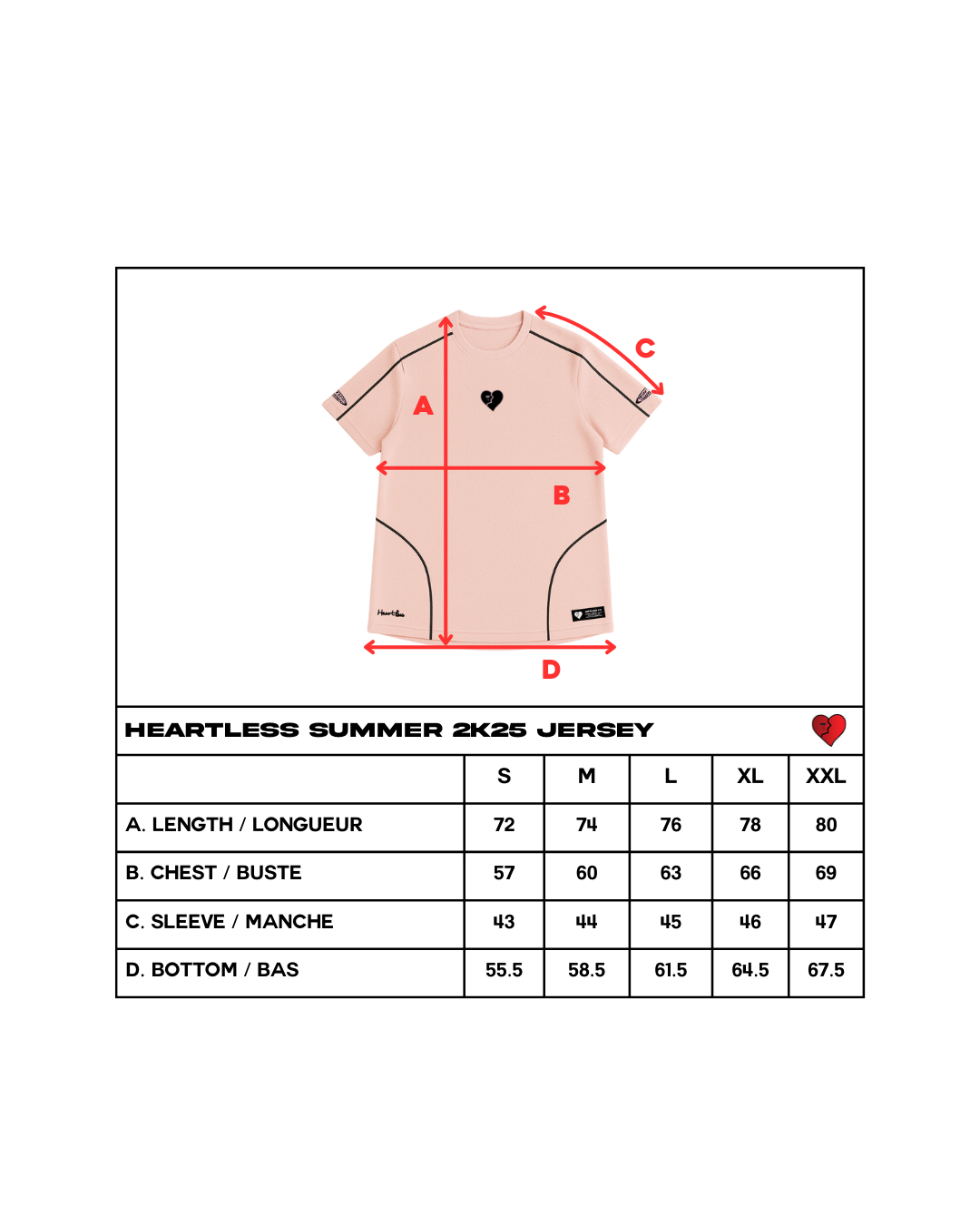 HEARTLESS SUMMER 2K25 JERSEY - PINK